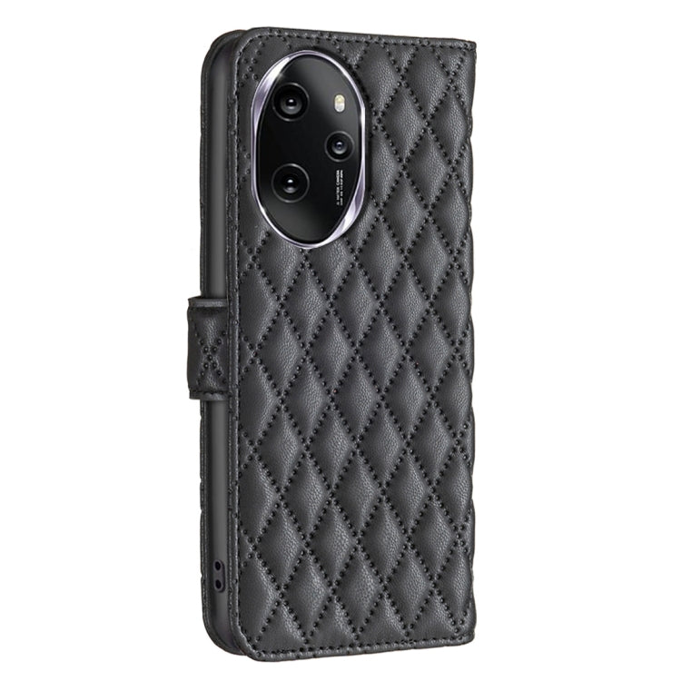 For Honor 100 Pro Diamond Lattice Wallet Flip Leather Phone Case(Black) - Honor Cases by PMC Jewellery | Online Shopping South Africa | PMC Jewellery | Buy Now Pay Later Mobicred