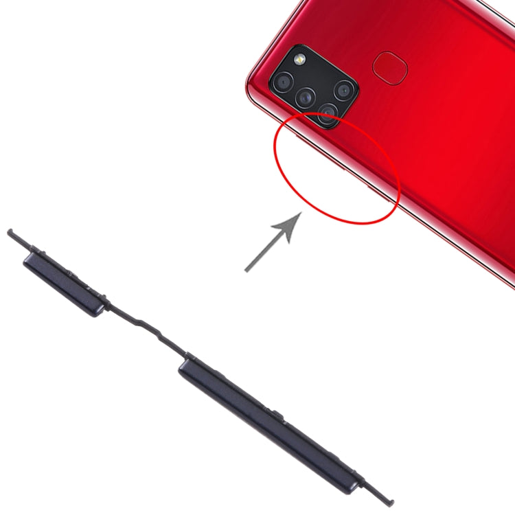 For Samsung Galaxy A21s SM-A217 10pcs Power Button + Volume Control Button(Black) - free shipping - PMc TechLife - Order now!