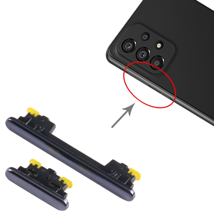 For Samsung Galaxy A73 5G SM-A736 10pcs Power Button + Volume Control Button(Black) - free shipping - PMc TechLife - Order now!