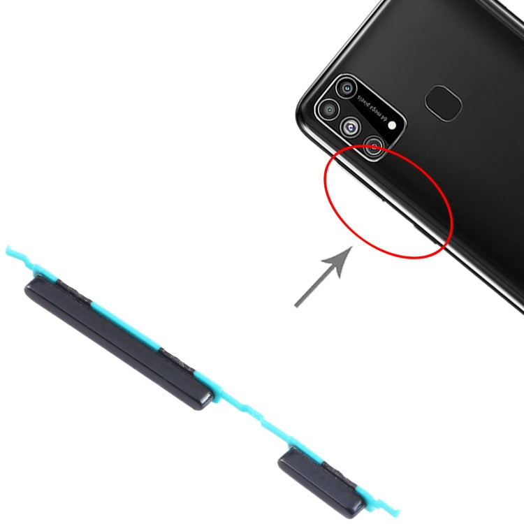 For Samsung Galaxy M30s SM-M307 10pcs Power Button + Volume Control Button(Black) - free shipping - PMc TechLife - Order now!