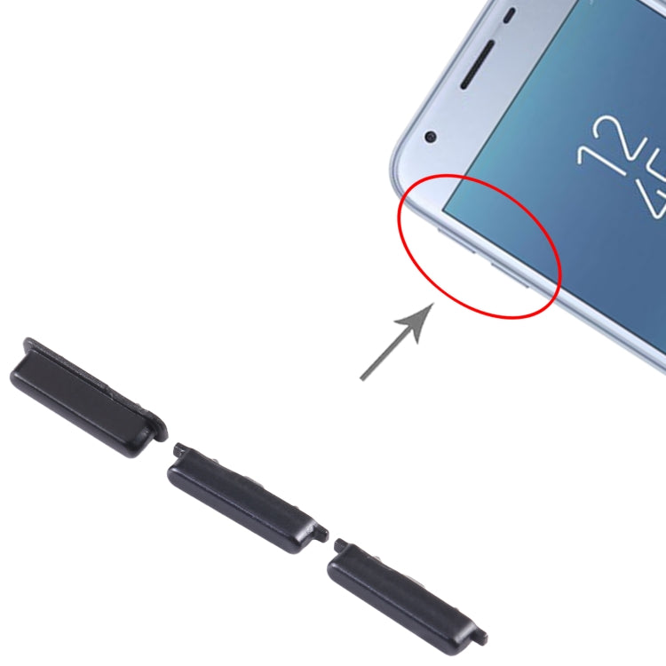 For Samsung Galaxy J7 2017 SM-J730 10pcs Power Button + Volume Control Button(Black) - free shipping - PMc TechLife - Order now!