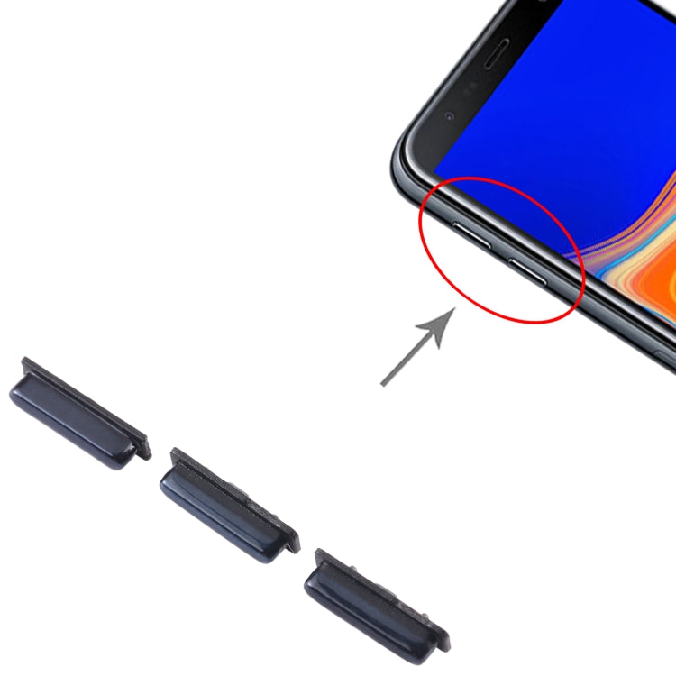 For Samsung Galaxy J4+ SM-J415 10pcs Power Button + Volume Control Button(Black) - free shipping - PMc TechLife - Order now!