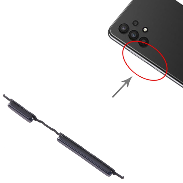 For Samsung Galaxy A32 4G SM-A325 10pcs Power Button + Volume Control Button(Black) - free shipping - PMc TechLife - Order now!