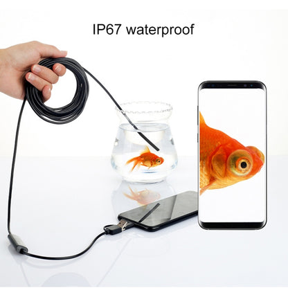 AN100 3 in 1 IP67 Waterproof USB-C / Type-C + Micro USB + USB HD Endoscope Snake Tube Inspection Camera for Parts of OTG Function Android Mobile Phone, with 6 LEDs, Lens Diameter:5.5mm(Length: 5m) -  by PMC Jewellery | Online Shopping South Africa | PMC Jewellery | Buy Now Pay Later Mobicred