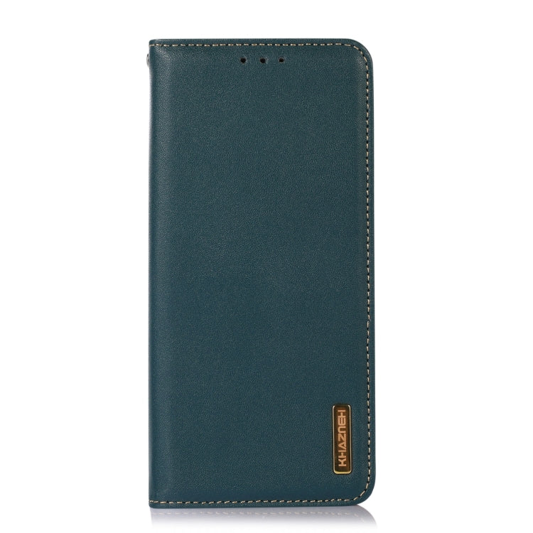For Sony Xperia 10 VI KHAZNEH Nappa Top Layer Cowhide Leather Phone Case(Green) - Sony Cases by PMC TechLife | Online Shopping South Africa | PMC TechLife | Buy Now Pay Later Mobicred