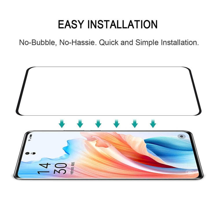 For OPPO A2 Pro 9H HD 3D Curved Edge Tempered Glass Film(Black) - OPPO Tempered Glass by PMC TechLife | Online Shopping South Africa | PMC TechLife | Buy Now Pay Later Mobicred