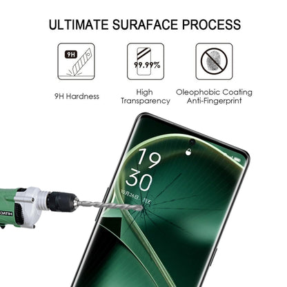For OPPO Find X7 Ultra 9H HD 3D Curved Edge Tempered Glass Film(Black) - Find X7 Ultra Tempered Glass by PMC Jewellery | Online Shopping South Africa | PMC Jewellery | Buy Now Pay Later Mobicred