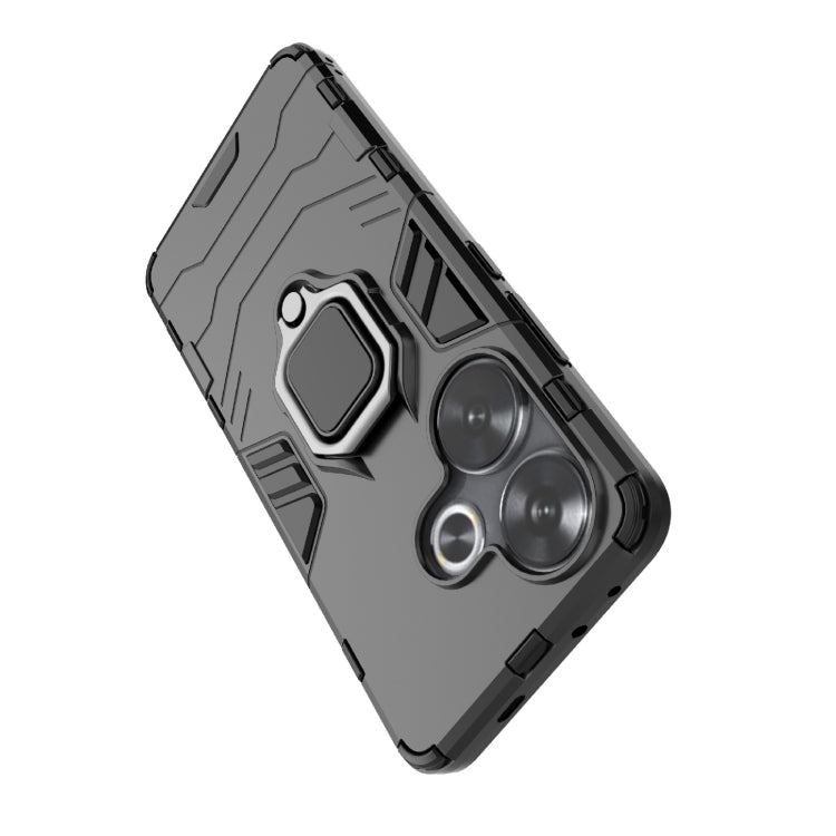 For Xiaomi Poco F6 Shockproof PC + TPU Holder Phone Case(Red) - Xiaomi Cases by PMC TechLife | Online Shopping South Africa | PMC TechLife | Buy Now Pay Later Mobicred