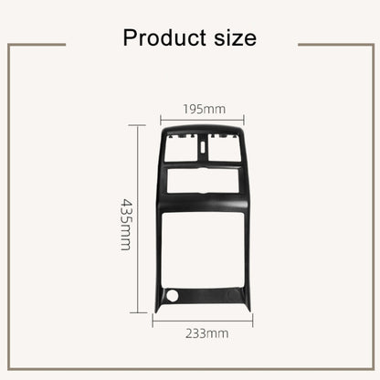 For Mercedes Benz ML320 / GL450 Car Rear Air Conditioner Air Outlet Panel Cover 166 680 7003, Style:Single Hole(Coffee Brown) - Air Conditioning System by PMC Jewellery | Online Shopping South Africa | PMC Jewellery | Buy Now Pay Later Mobicred