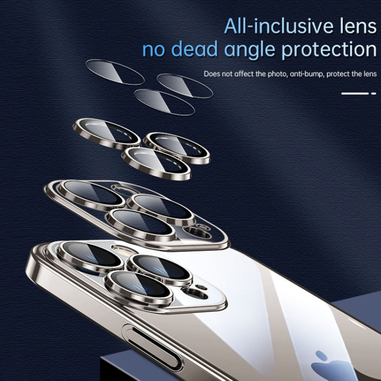 For iPhone 15 Pro SULADA JINGJIA Series Lens Protector PC Phone Case(Gold) - free shipping - PMC Jewellery - Order now!