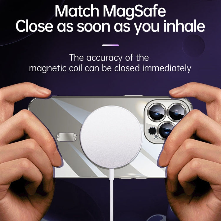 For iPhone 15 Pro SULADA MagSafe Plating TPU Shockproof Phone Soft Case(Titanium Blue) - free shipping - PMC TechLife - Order now!