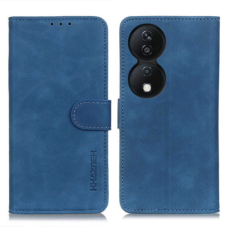 For Honor X7b KHAZNEH Retro Texture Flip Leather Phone Case(Blue) - Honor Cases by PMC Jewellery | Online Shopping South Africa | PMC Jewellery