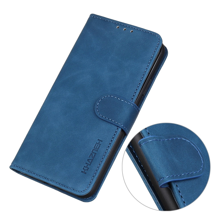 For Honor X7b KHAZNEH Retro Texture Flip Leather Phone Case(Blue) - Honor Cases by PMC Jewellery | Online Shopping South Africa | PMC Jewellery