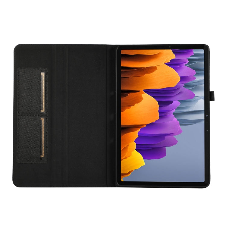 For Samsung Galaxy Tab S9+ / S10+ Horizontal Flip TPU + Fabric PU Leather Tablet Case(Black) - Other Galaxy Tab PC by PMC Jewellery | Online Shopping South Africa | PMC Jewellery | Buy Now Pay Later Mobicred