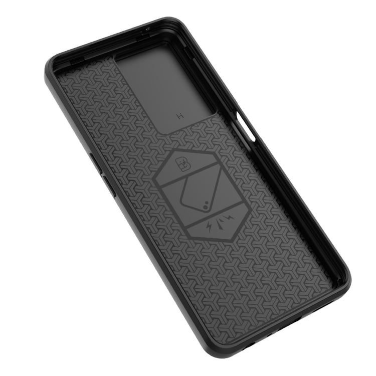 For OnePlus Nord CE 3 Lite 5G Sliding Camshield TPU + PC Shockproof Phone Case with Holder(Grey) - OnePlus Cases by PMC TechLife | Online Shopping South Africa | PMC TechLife | Buy Now Pay Later Mobicred
