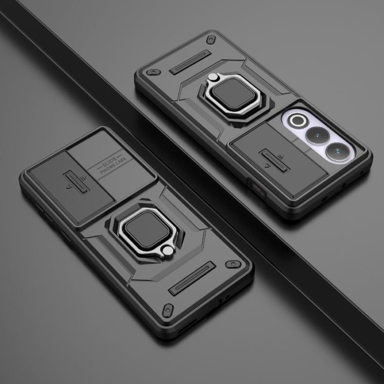 For OnePlus ACE 3V Sliding Camshield TPU + PC Shockproof Phone Case with Holder(Black) - free shipping - PMC TechLife - Order now!