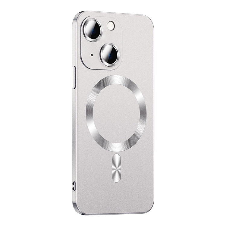 For iPhone 15 Plus Liquid Lens Protector Magsafe Phone Case(Silver) - iPhone 15 Plus Cases by PMC TechLife | Online Shopping South Africa | PMC TechLife