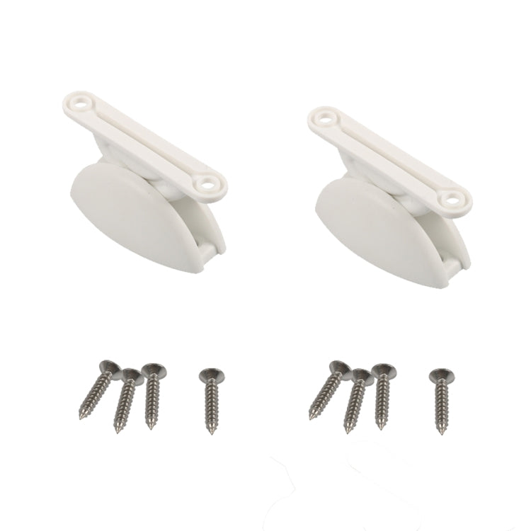 A8627 2 Pair RV Hatch Semi-circular Retainer Kit with Screws(White) - Car Anti-Slip Mats by PMC TechLife | Online Shopping South Africa | PMC TechLife | Buy Now Pay Later Mobicred