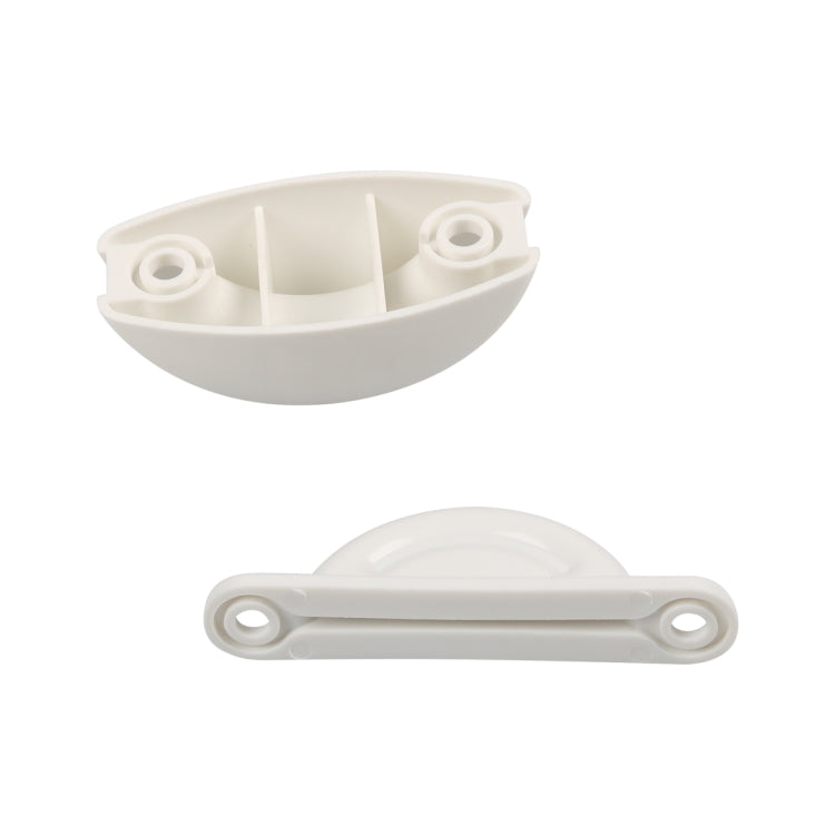 A8627 2 Pair RV Hatch Semi-circular Retainer Kit with Screws(White) - Car Anti-Slip Mats by PMC TechLife | Online Shopping South Africa | PMC TechLife | Buy Now Pay Later Mobicred