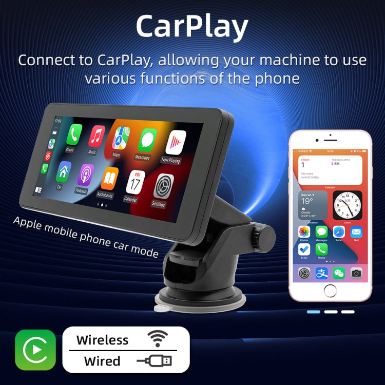 B5368 Portable Car MP5 Player 6.86 inch Wireless CarPlay, Support Mobile Phone Interconnection - Car MP3 & MP4 & MP5 by PMC Jewellery | Online Shopping South Africa | PMC Jewellery | Buy Now Pay Later Mobicred