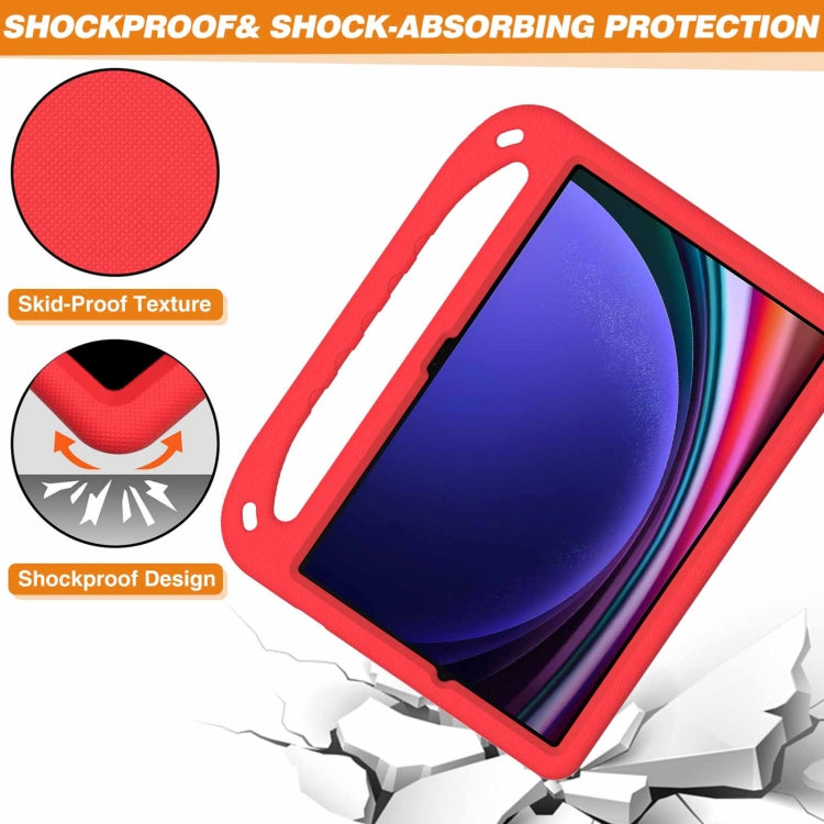 For Samsung Galaxy Tab S9+ Handle EVA Shockproof Tablet Case with Holder(Red) - free shipping - PMC Jewellery - Order now!