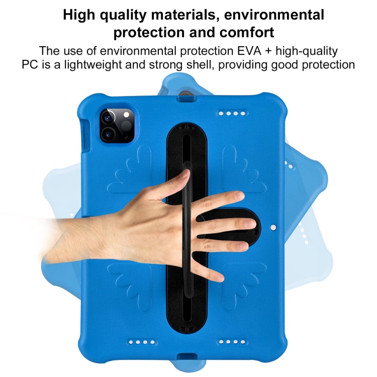 For iPad Air 11 2024 Shield 360 Rotation Handle EVA Shockproof PC Tablet Case(Blue Black) - iPad Air 11 2024 Cases by PMC TechLife | Online Shopping South Africa | PMC TechLife | Buy Now Pay Later Mobicred