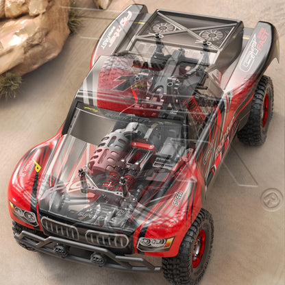 JJR/C Q39C 2.4G Four-wheel Drive High-speed Climbing Carbon Brush Motor RC Desert Off-Road Truck(Red) - RC Cars by JJR/C | Online Shopping South Africa | PMC Jewellery | Buy Now Pay Later Mobicred