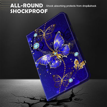 For Samsung Galaxy Tab S9 Crystal Texture Painted Leather Tablet Case(Diamond Butterflies) - Galaxy Tab S9 Cases by PMC Jewellery | Online Shopping South Africa | PMC Jewellery | Buy Now Pay Later Mobicred