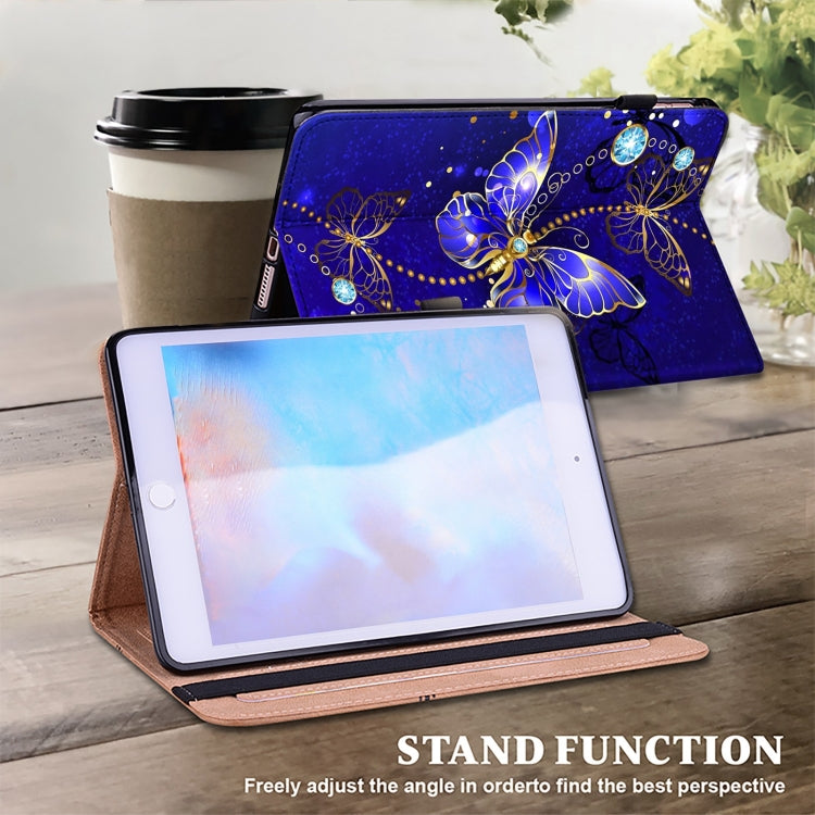 For Samsung Galaxy Tab S9 Crystal Texture Painted Leather Tablet Case(Diamond Butterflies) - Galaxy Tab S9 Cases by PMC Jewellery | Online Shopping South Africa | PMC Jewellery | Buy Now Pay Later Mobicred