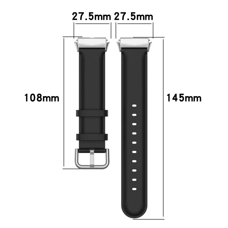 For Redmi Watch 3 Lite / Watch 3 Active Leather Replacement Watch Band(Brown) - Watch Bands by PMc TechLife | Online Shopping South Africa | PMc TechLife | Buy Now Pay Later Mobicred