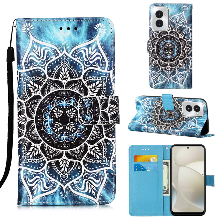 For Motorola Moto G Power 5G 2024 Colored Drawing Pattern Plain Weave Leather Phone Case(Undersea Mandala) - Motorola Cases by PMC Jewellery | Online Shopping South Africa | PMC Jewellery | Buy Now Pay Later Mobicred