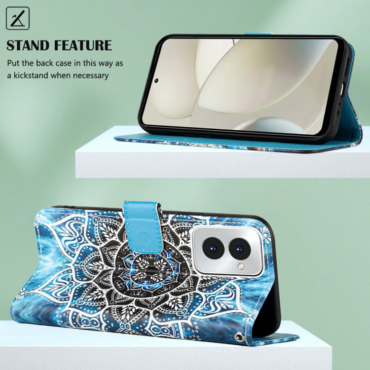 For Motorola Moto G Power 5G 2024 Colored Drawing Pattern Plain Weave Leather Phone Case(Undersea Mandala) - Motorola Cases by PMC Jewellery | Online Shopping South Africa | PMC Jewellery | Buy Now Pay Later Mobicred
