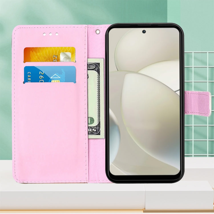 For Motorola Moto G Power 5G 2024 Colored Drawing Pattern Plain Weave Leather Phone Case(Baby Panda) - Motorola Cases by PMC Jewellery | Online Shopping South Africa | PMC Jewellery | Buy Now Pay Later Mobicred