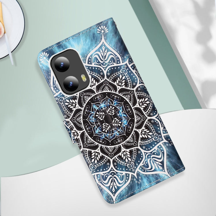 For Motorola Moto G Play 5G 2024 Colored Drawing Pattern Plain Weave Leather Phone Case(Undersea Mandala) - Motorola Cases by PMC Jewellery | Online Shopping South Africa | PMC Jewellery | Buy Now Pay Later Mobicred