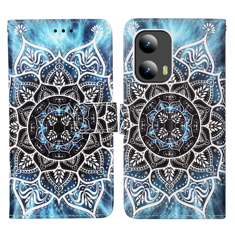 For Motorola Moto G Play 5G 2024 Colored Drawing Pattern Plain Weave Leather Phone Case(Undersea Mandala) - Motorola Cases by PMC Jewellery | Online Shopping South Africa | PMC Jewellery | Buy Now Pay Later Mobicred