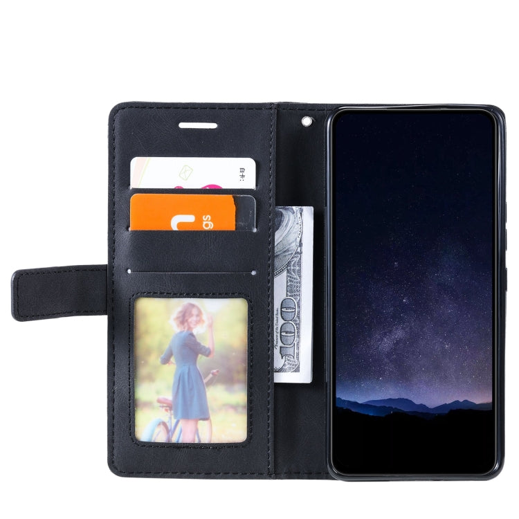 For Google Pixel 9 Skin Feel Splicing Leather Phone Case(Black) - Google Cases by PMC TechLife | Online Shopping South Africa | PMC TechLife | Buy Now Pay Later Mobicred