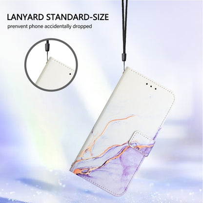 For Huawei Pura 70 Pro / 70 Pro+ PT003 Marble Pattern Flip Leather Phone Case(LS006 White Purple) - Huawei Cases by PMC Jewellery | Online Shopping South Africa | PMC Jewellery | Buy Now Pay Later Mobicred