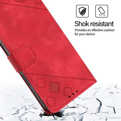 For Huawei Pura 70 Skin Feel Embossed Leather Phone Case(Red) - Huawei Cases by PMC Jewellery | Online Shopping South Africa | PMC Jewellery | Buy Now Pay Later Mobicred