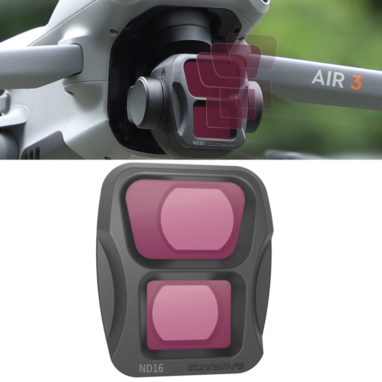 For DJI Air 3 Sunnylife Camera Lens Filter, Filter:ND16 - Lens Filter by Sunnylife | Online Shopping South Africa | PMC TechLife | Buy Now Pay Later Mobicred