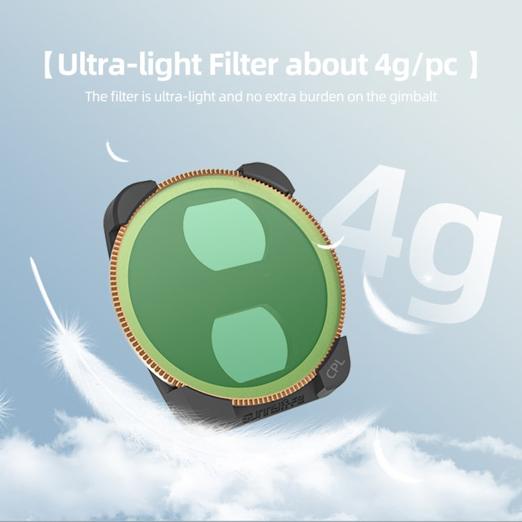 For DJI Air 3 Sunnylife Camera Lens Filter, Filter:4 in 1 MCUV CPL ND4 ND8 - free shipping - PMC TechLife - Order now!