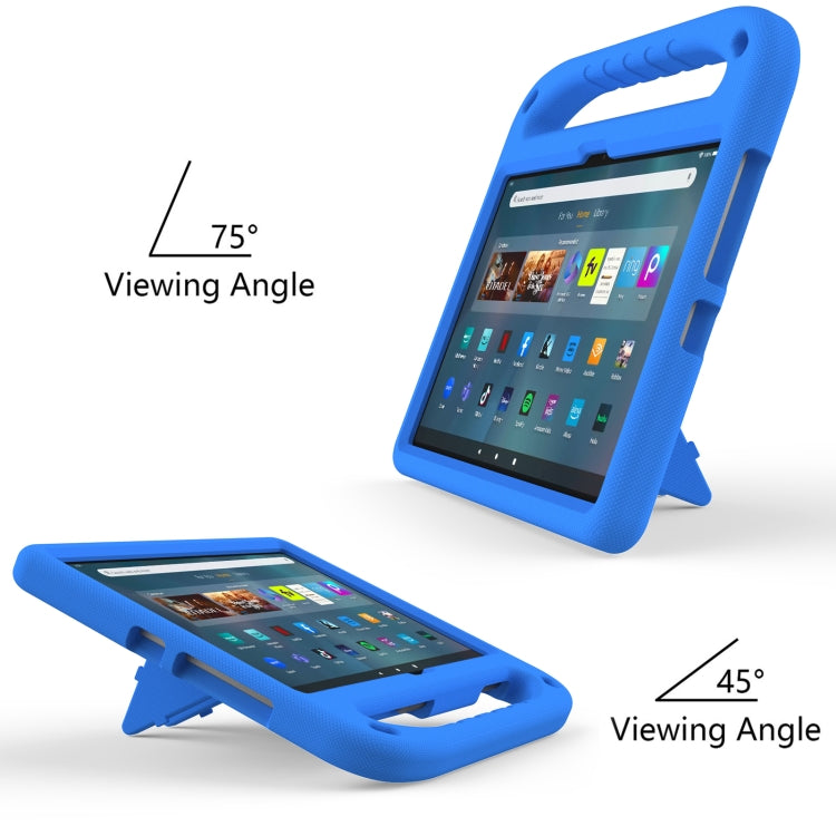 For Amazon Kindle Fire Max 11 Handle EVA Shockproof Tablet Case with Holder(Blue) - Amazon by PMC TechLife | Online Shopping South Africa | PMC TechLife | Buy Now Pay Later Mobicred