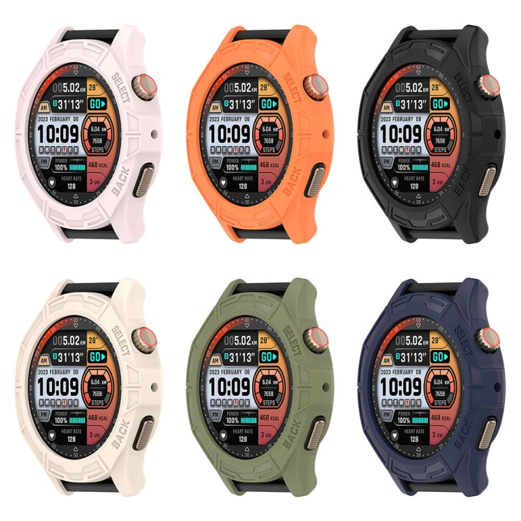 For Amazfit Cheetah / Cheetah Pro Armor Hollow Watch Protective Case(Light Pink) - Watch Cases by PMC TechLife | Online Shopping South Africa | PMC TechLife