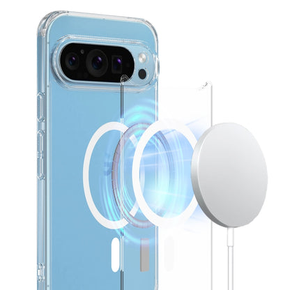 For Google Pixel 9 Pro XL MagSafe Clear Acrylic PC Hybrid TPU Phone Case(Transparent) - Google Cases by PMC Jewellery | Online Shopping South Africa | PMC Jewellery | Buy Now Pay Later Mobicred