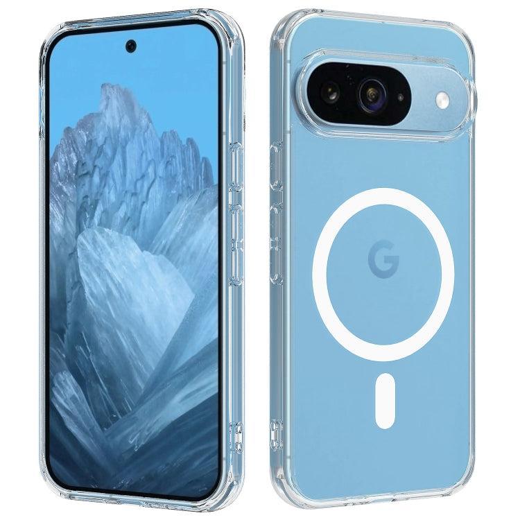 For Google Pixel 9 MagSafe Clear Acrylic PC Hybrid TPU Phone Case(Transparent) - Google Cases by PMC TechLife | Online Shopping South Africa | PMC TechLife | Buy Now Pay Later Mobicred