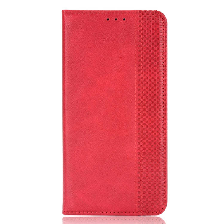 For Doogee X98 Magnetic Buckle Retro Texture Leather Phone Case(Red) - More Brand by PMC TechLife | Online Shopping South Africa | PMC TechLife | Buy Now Pay Later Mobicred