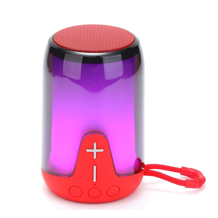 T&G TG-652 Portable RGB Light Transparent Bluetooth Speaker(Red) - Desktop Speaker by T&G | Online Shopping South Africa | PMC Jewellery | Buy Now Pay Later Mobicred