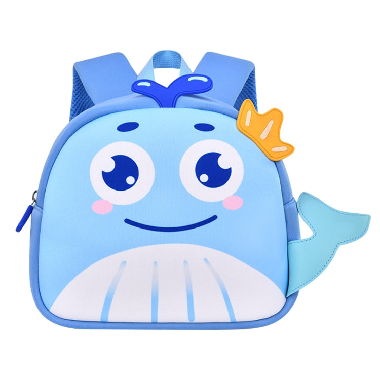 Children Cute Cartoon Anti-Lost Kindergarten School Bag(Blue Whale Medium) - Double-shoulder Bags by PMc TechLife | Online Shopping South Africa | PMc TechLife | Buy Now Pay Later Mobicred