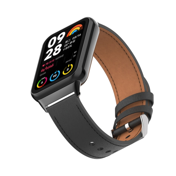 For Xiaomi Smart Band 9 Pro / 8 Pro 18mm Microfiber Sewing Leather Watch Band(Black) - free shipping - PMc TechLife - Order now!