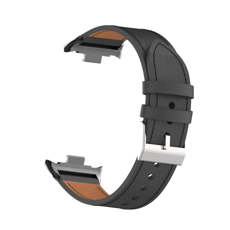 For Xiaomi Smart Band 9 Pro / 8 Pro 18mm Microfiber Sewing Leather Watch Band(Black) - free shipping - PMc TechLife - Order now!