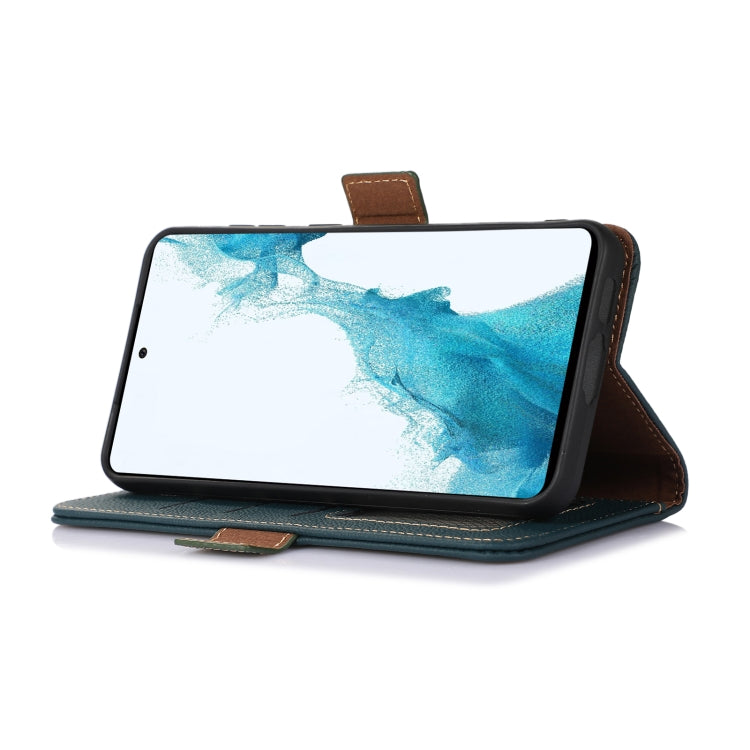 For Sony Xperia 5 V Side-Magnetic TJ Genuine Leather RFID Phone Case(Green) - Sony Cases by PMC TechLife | Online Shopping South Africa | PMC TechLife | Buy Now Pay Later Mobicred